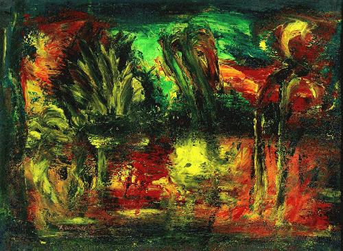 RTS - NO.54, by Zammerly, Circa 2004, painted in Dubai, UAE. Acrylicon special paper, 12 in. x 10 in.. Original Price $10,000.00.
-----------
For Sale here is a Giclee Print (unsigned and unnumbered), 20 in. X 24 in., Free Shipping to selected countries!